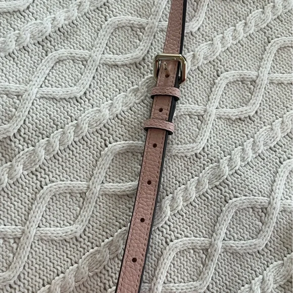New! Kate Spade Blush Pink Crossbody Bag Zipper Top with Measurements - Picture 3 of 14